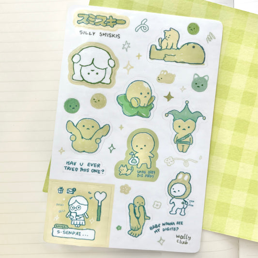 Silly Smiski Sticker Sheet