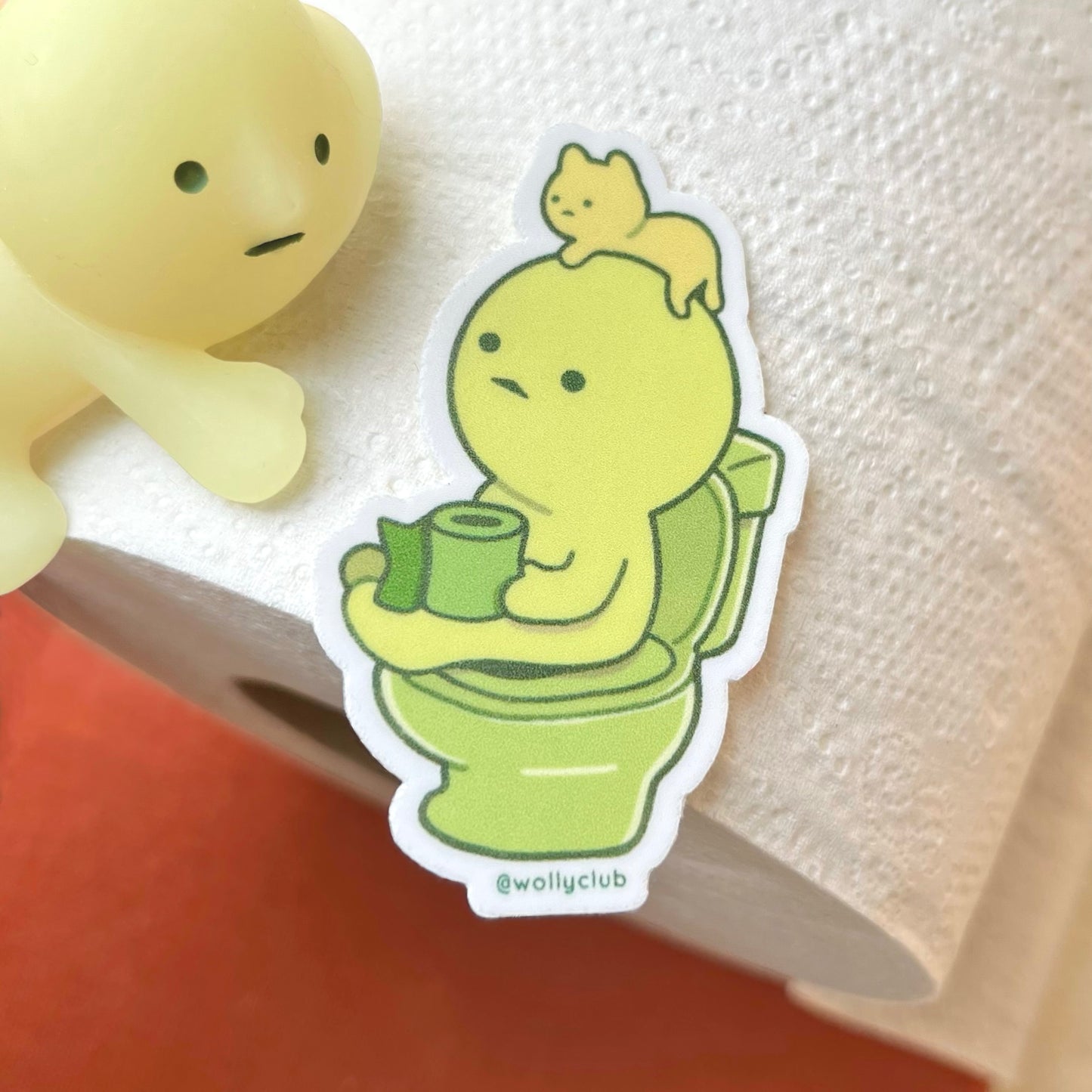 Toilet Smiski Sticker