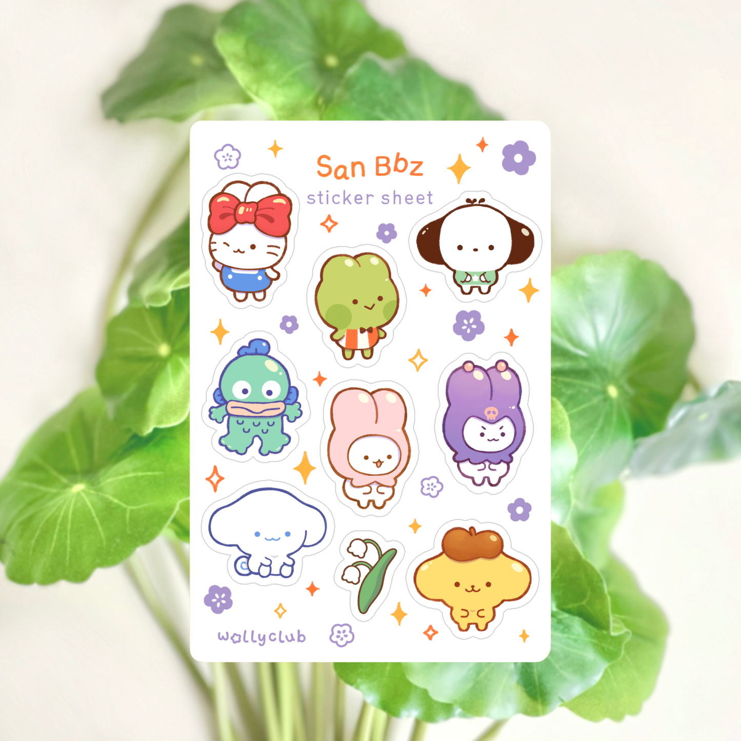 San Bbz Sticker Sheet