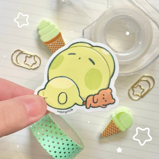 Sleepy Froyo Sticker