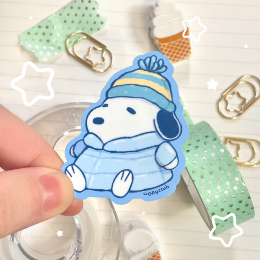 Puffer Snoopy Sticker