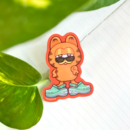 Garf Crocs Sticker