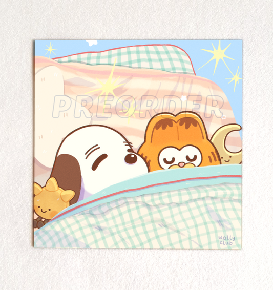 Sleepy Snoopy & Garf Print [PREORDER] *read below*